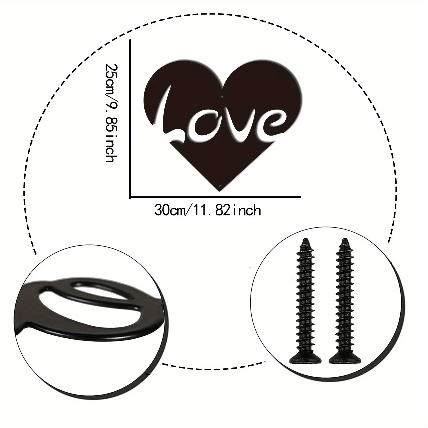 CIFbuy Metal Wall Art Love Quo - Art And Craft For Nursery review and price