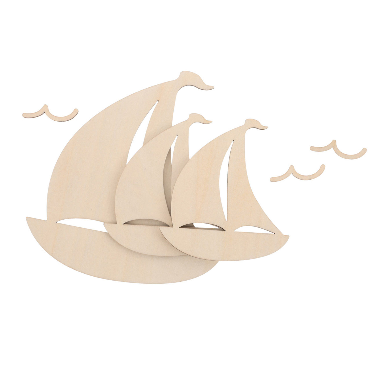 6Pcs Wooden Sailboat Nursery W - Art And Craft For Nursery review and price