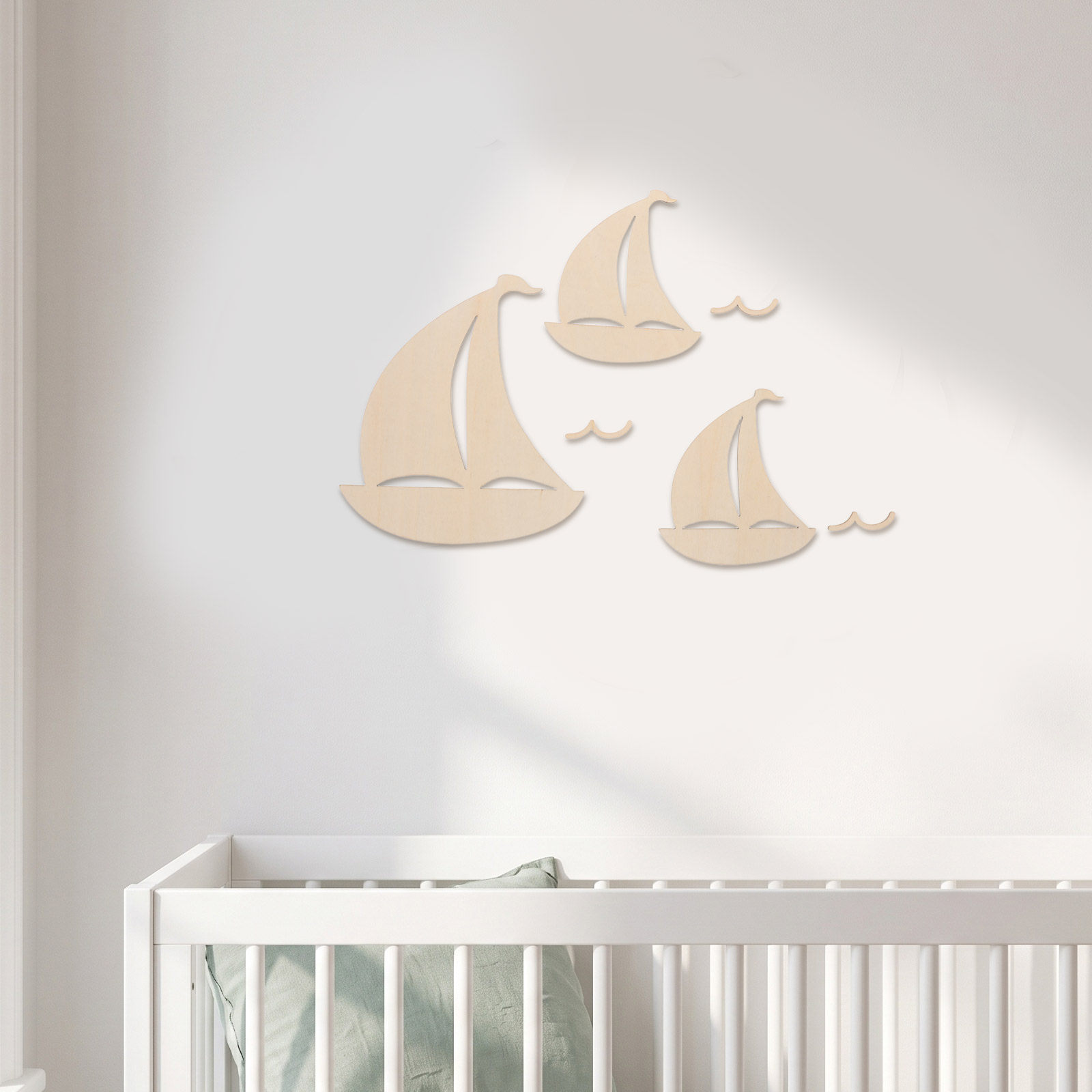 6Pcs Wooden Sailboat Nursery W - Art And Craft For Nursery review and price