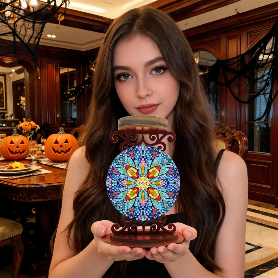 Flower candle holder Halloween - Art Craft Kit review and price