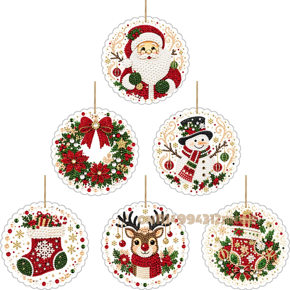 6PCS Christmas Ornaments DIY P - Art Craft Kit review and price