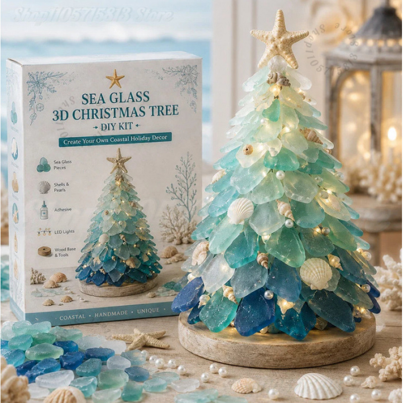 Christmas DIY Sea Glass Craft  - Art Craft Kit review and price