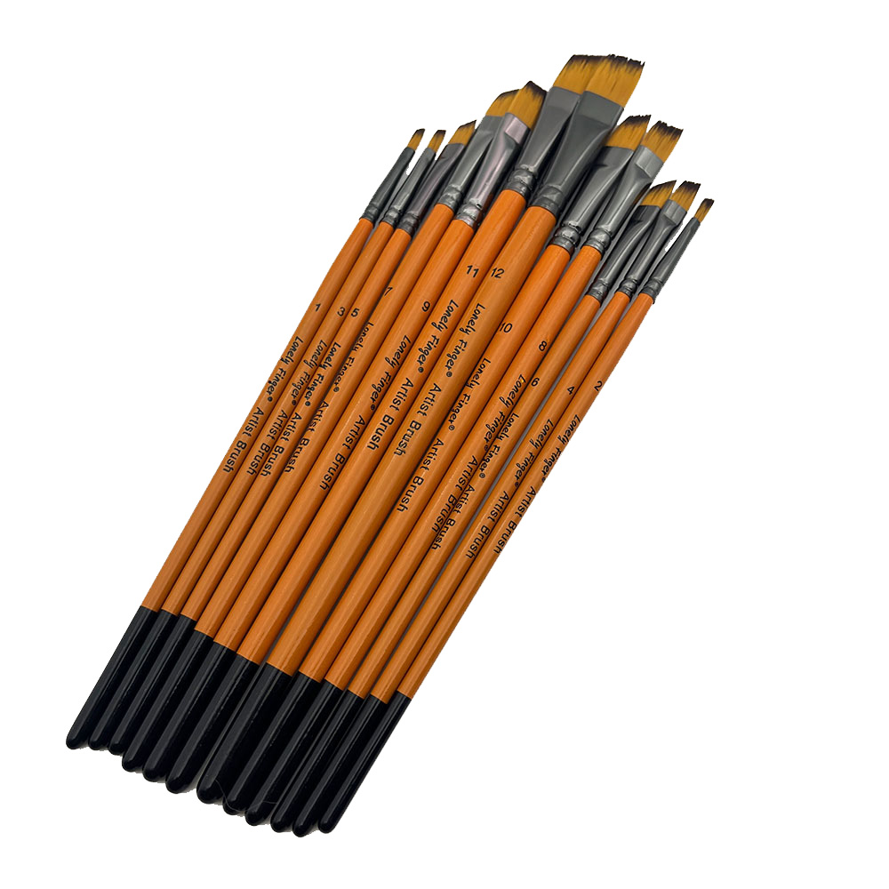 Angular Paint Brushes, 12Pcs O - Gouache Paint Set review and price