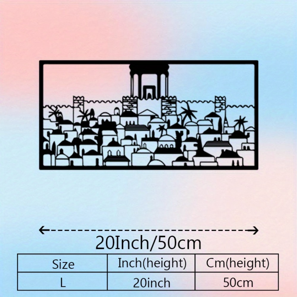 CIFBUY Metal Wall Art Jerusale - Art & Craft Paper For Kids review and price